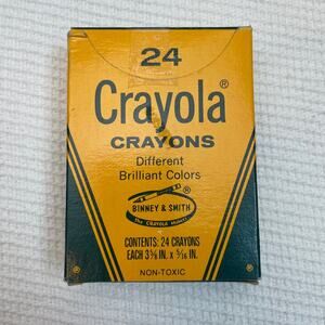 Vintage Crayola Crayons Brilliant Colors (24 Pack) Binney & Smith Not used